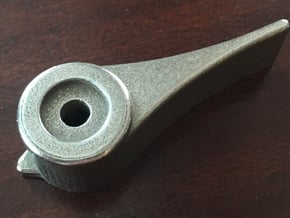 Skill Roll Handle in Polished Bronzed Silver Steel