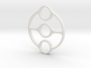 Bispinner (spinner) in White Natural Versatile Plastic