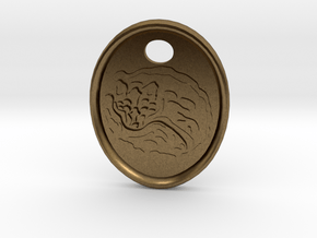 Fox Medallion in Natural Bronze