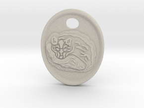 Fox Medallion in Natural Sandstone