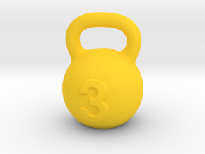 Kettlebell For You  in Yellow Processed Versatile Plastic