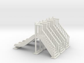 Playground slide 01. HO Scale (1:87) in White Natural Versatile Plastic