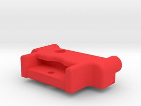 Symmetric M05 Battery Mount (Right Side) in Red Processed Versatile Plastic