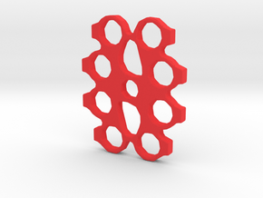 Brass Knuckles Fidget Spinner in Red Processed Versatile Plastic