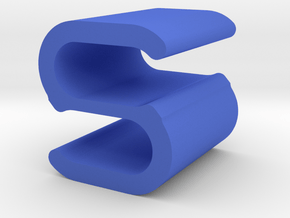 Cord Clip in Blue Processed Versatile Plastic
