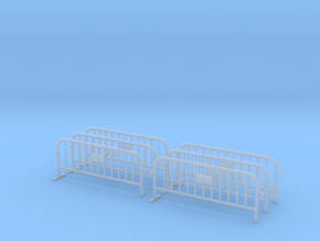 6x PACK 1:50 Small construction fence (One feet) in Smooth Fine Detail Plastic
