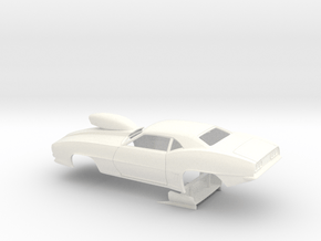 1/43 Pro Mod 69 Camaro W Scoop in White Processed Versatile Plastic