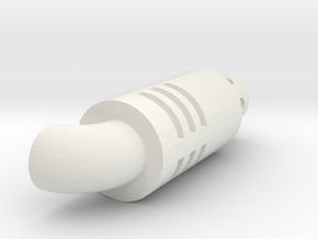 Exhaust Stack in White Natural Versatile Plastic: Small