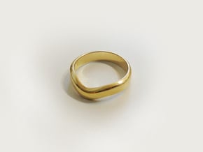 Wedding Wave Band in 14K Yellow Gold