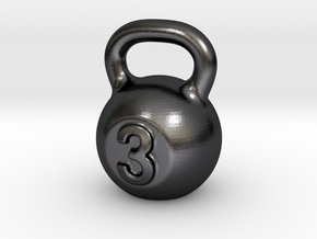 Little Kettlebell For You in Polished and Bronzed Black Steel