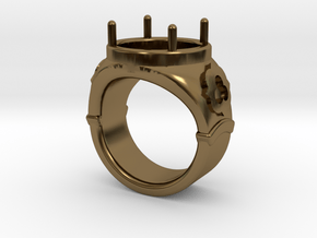 Ring Trefoil in Polished Bronze: 5.5 / 50.25