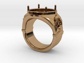 Ring Trefoil in Polished Brass: 13 / 69