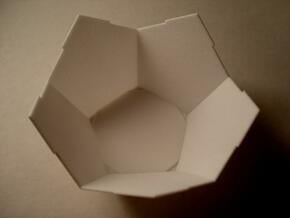Half DodBox - Small in White Natural Versatile Plastic