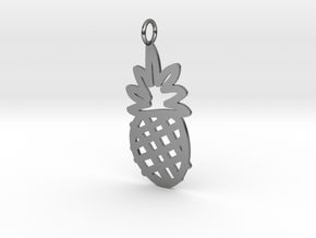 Large Pineapple Charm! in Polished Silver
