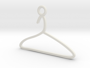 Hanger Charm! in White Natural Versatile Plastic