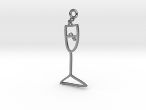 Champagne Charm! in Polished Silver
