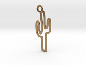 Cactus Charm! in Natural Brass