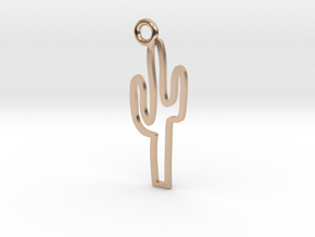 Cactus Charm! in 14k Rose Gold Plated Brass
