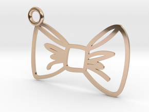 Bow Charm! in 14k Rose Gold Plated Brass