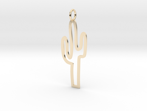 Large Cactus Charm! in 14K Yellow Gold
