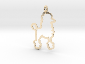 Poodle Charm! in 14K Yellow Gold