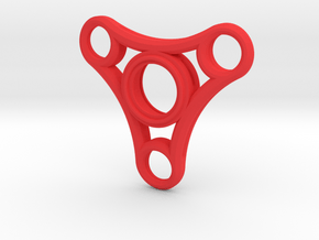 "UFO" Fidget Spinner - Deluxe in Red Processed Versatile Plastic
