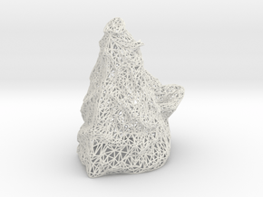 Wild boar wire sculpture 15cm in White Natural Versatile Plastic