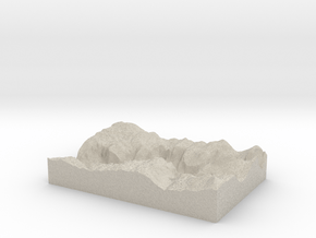 Model of Yosemite in Natural Sandstone