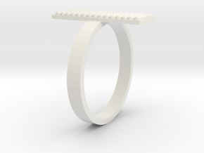 Berbère ring in White Natural Versatile Plastic: 9.75 / 60.875