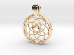 COMING SOON - Iris Pendant For 10mm CZs in 14K Yellow Gold