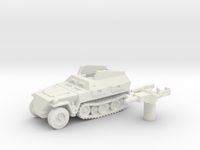 Sd.Kfz 250 vehicle (Germany) 1/144 in White Natural Versatile Plastic