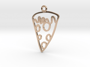 Pizza Charm! in 14k Rose Gold Plated Brass