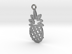 Pineapple Charm! in Polished Silver