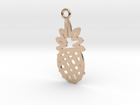 Pineapple Charm! in 14k Rose Gold Plated Brass
