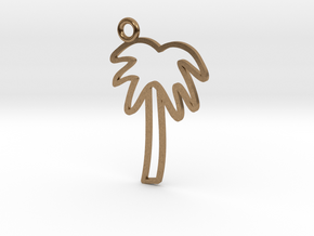 Palm Tree Charm! in Natural Brass