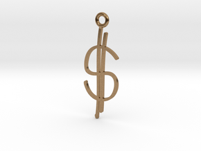 Money Charm! in Natural Brass