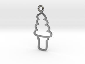 Soft Serve Charm! in Polished Silver