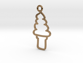 Soft Serve Charm! in Natural Brass