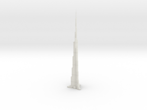 Burj Khalifa (1:1800) in White Natural Versatile Plastic
