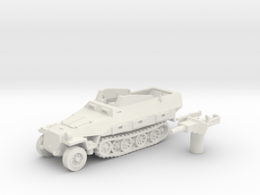 Sd.Kfz 251 vehicle (Germany) 1/87 in White Natural Versatile Plastic