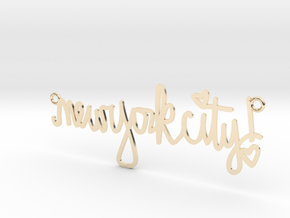 New York City Necklace! in 14K Yellow Gold