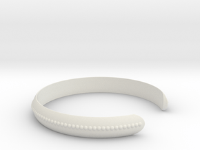 Bracelet QT Medium in White Natural Versatile Plastic