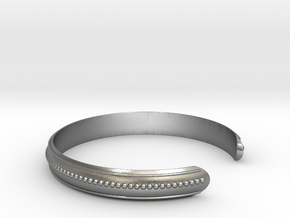 Easy Bracelet Medium Curved in Natural Silver