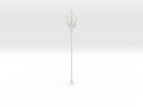 "BotW" Lightscale/Ceremonial Trident in White Natural Versatile Plastic: 1:12