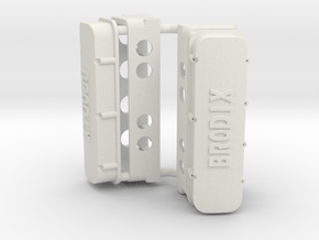 Brodix BBC Heads and Valve Covers 1/8 in White Natural Versatile Plastic