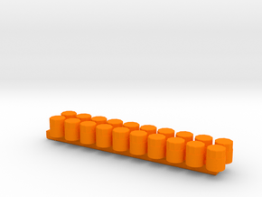 1/24 Scale Oil Filter (20 Pack) in Orange Processed Versatile Plastic