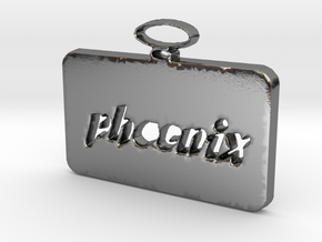 Phoenix pendant in Polished Silver