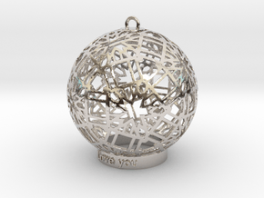 Modern Ornament in Platinum