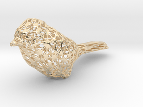 Perched Bird in 14K Yellow Gold