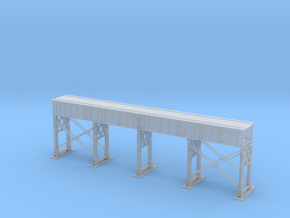 Single Track Steel Bridge Z Scale in Tan Fine Detail Plastic